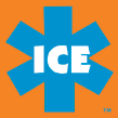 Logo for ICE - In Case of Emergency - Aviskurven - En smart startside med aviser, nyheter, hverdagslinker og reisehjelp